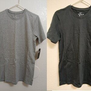 NIKE plain shirts mens Small youth XL black gray NEW